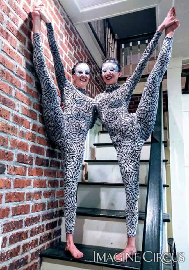 Acrobats, Katie, Kaci, Upscale Entertainment, Imagine Circus