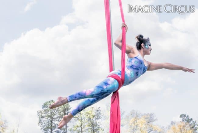 Aerial Performer, Aerial Dancer, Aerial Silks, Imagine Circus, Performer, Mar, Photo by Slater Mapp