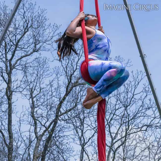 Aerial Performer, Aerial Dancer, Aerial Silks, Imagine Circus, Performer, Mar, Photo by Slater Mapp