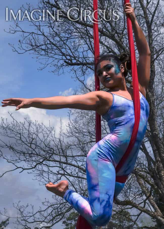 Aerial Performer, Aerial Dancer, Aerial Silks, Imagine Circus, Performer, Mar, Photo by Slater Mapp