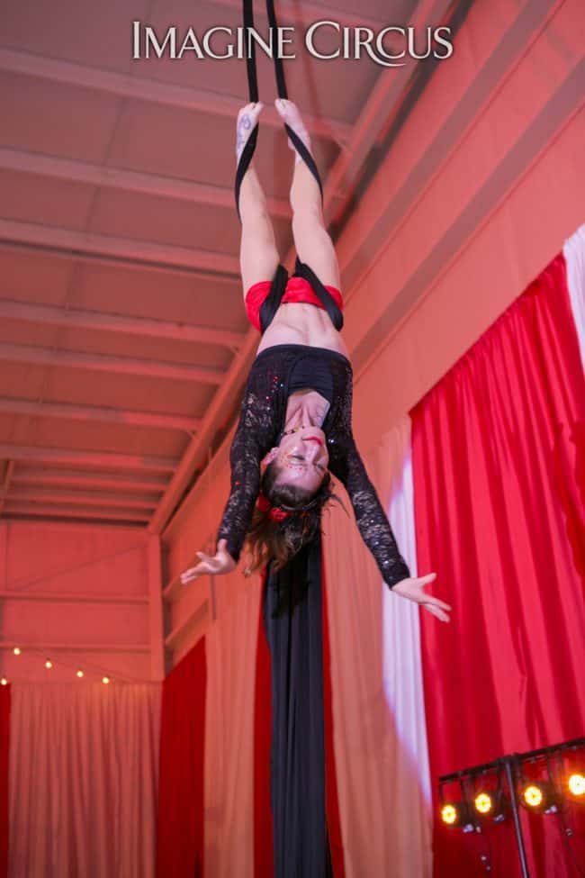 Aerial Silks, Aerialist, Upscale Event Entertainment, Wilmington, NC, Imagine Circus, Performers, Brittany, Jennifer Simpson Photography