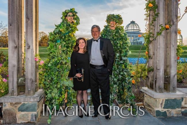 Quad Vine Stilt Walkers, Lewis Ginter Botanical Gardens, Richmond, VA, Imagine Circus, Performer, Liz, Katie, SJ Collins Photography