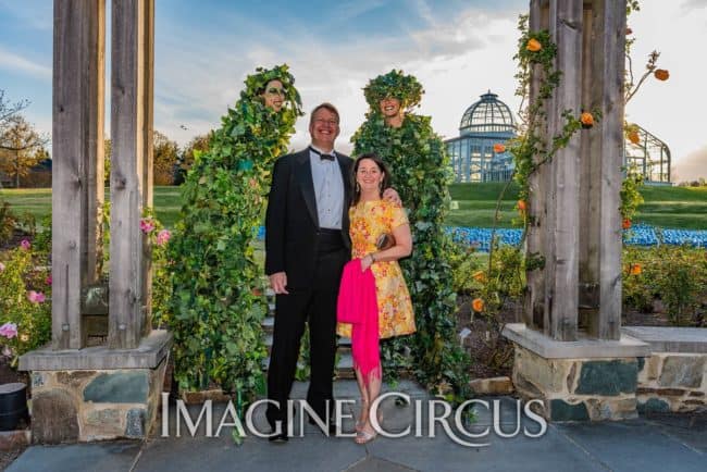 Quad Vine Stilt Walkers, Lewis Ginter Botanical Gardens, Richmond, VA, Imagine Circus, Performer, Liz, Katie, SJ Collins Photography