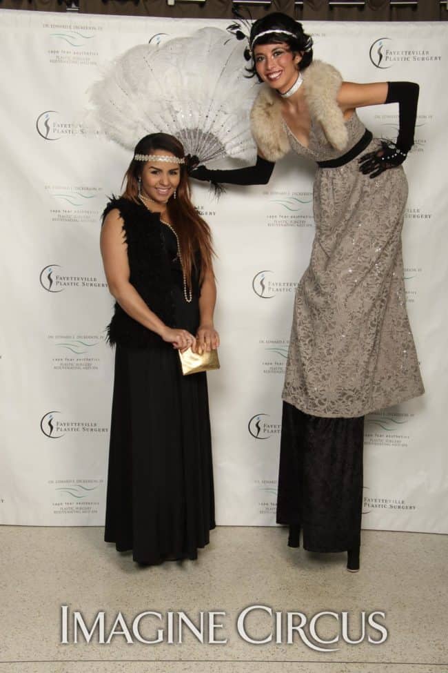 Stilt Walker, Gatsby Gala, Upscale Entertainment, Imagine Circus, Performer, Kaci