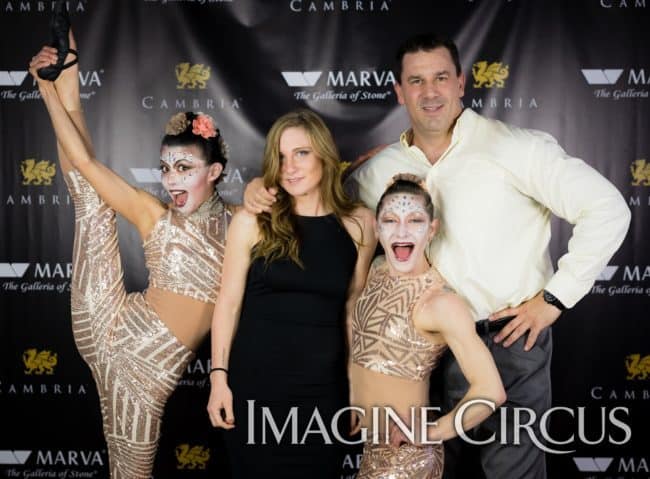 Acrobats, Partner Acrobatics, Upscale Events, Grand Opening, Charlotte, NC, Imagine Circus, Performers, Brittany, Kaci, Photo by Rick Belden