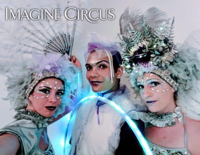 Cirque Entertainment, Upscale Event, LED Hoop, Imagine Circus, Performers, Katie, Ben, Kaci, Richmond, VA