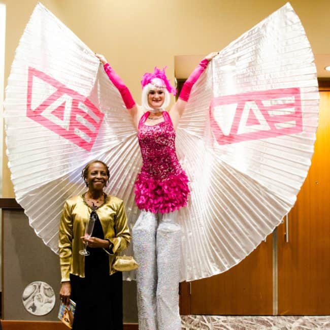 Stilt Walkers, Show Girls, Winged Dancers, VAE Gala, Imagine Circus, Performer, Azul, Rachel Berber Photography
