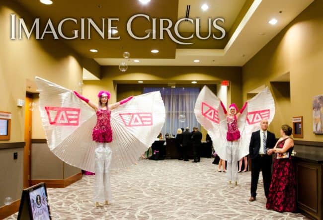 Stilt Walkers, Show Girls, Winged Dancers, VAE Gala, Imagine Circus, Performers, Steph, Azul, Rachel Berber Photography
