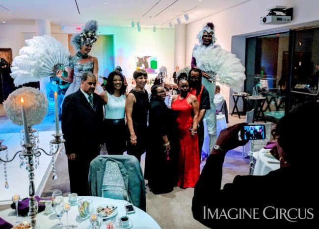 Stilt Walkers, Upscale Event, Imagine Circus Performers, Katie, Ben, Richmond, VA