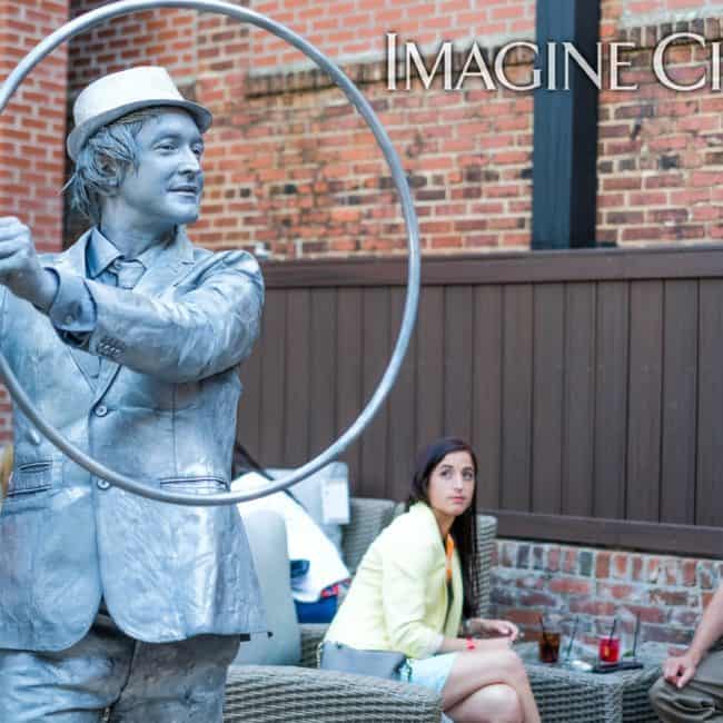Silver Hoop Performer, Living Statue, Classy Art, Imagine Circus, Dustin, Photo by the Nixons Photography