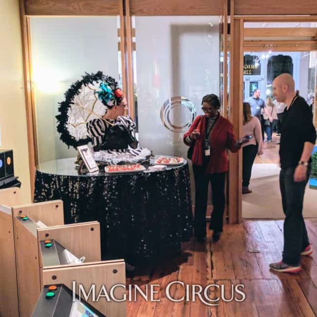 Big Top Circus, Living Table, Strolling Table, Performer, Katie, Imagine Circus, Photo by Finding Future