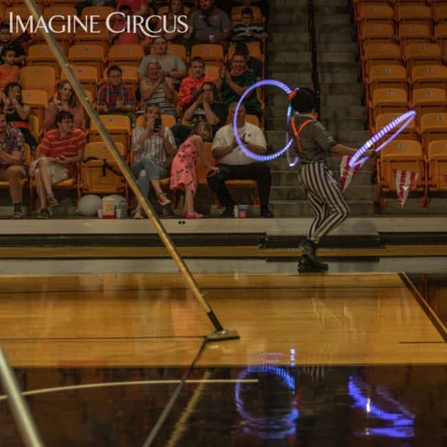 LED Hooper, Imagine Circus, Campbell University, Ben, Photo by Slater Mapp