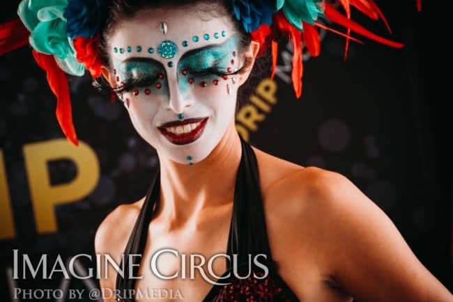 Dark Circus, Kaci Makeup Selfie, Vapers Carnivale, Imagine Circus Performers, Photo by Finding Future