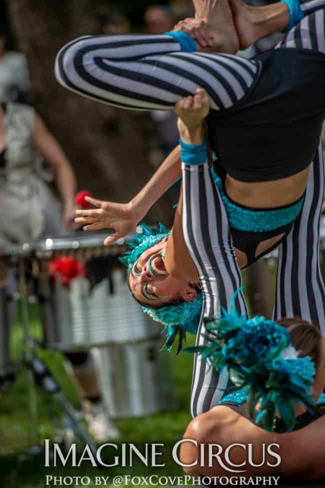 Katie, Kaci, Acrobat Duo, LEAF Festival, Imagine Circus, Photo by Steve Atkins