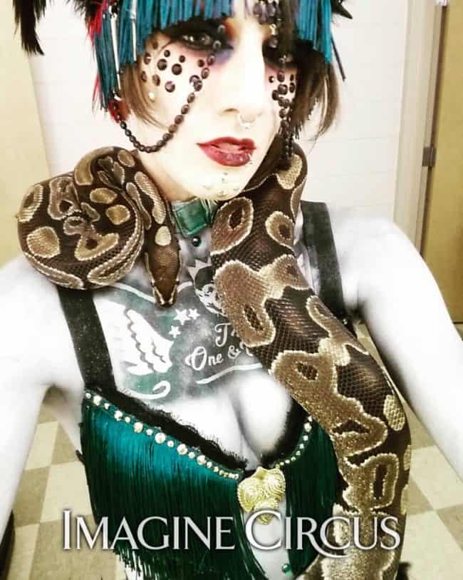 Snake Charmer, Carnival, Dancer, Imagine Circus, Performer, Tik Tok, Vapers Carnival, Convention