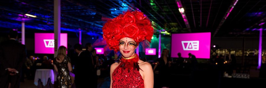 Kaci, Red Rose Strolling Food Table, VAE Gala, Imagine Circus, Photo by Gus Samarco