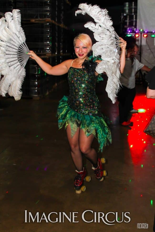 Roller Skate Dancer, Holly, Studio 54, Foothills Brewery, Imagine Circus, Photo by Jim Pica