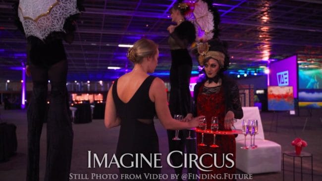 Tik-tok, LED Champagne Skirt, VAE Gala, Imagine Circus, Photo by Finding Future