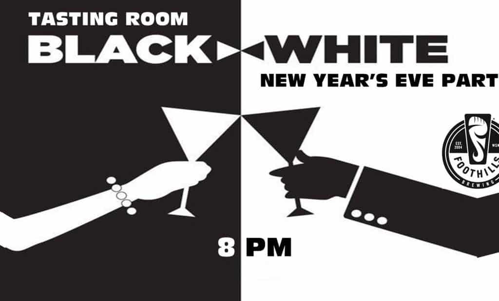 New Year's Eve Party, Tasting Room, Black and White, Foothills Brewing, Imagine Circus