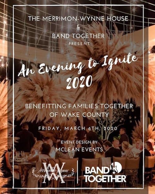 An Evening to Ignite 2020, The Merrimon-Wynne House, Band Together, Imagine Circus, Raleigh, NC