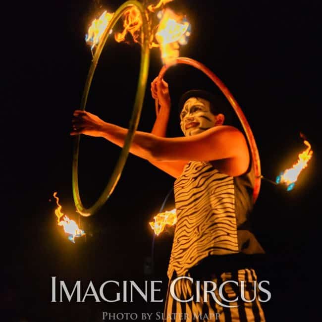 Fire Dancer, Ben, Fire Show, Floyd Fest Music Festival, Imagine Circus, Photo by Slater Mapp
