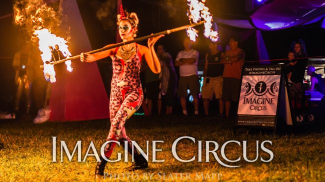 Fire Dancer, Natalie, Fire Show, Floyd Fest Music Festival, Imagine Circus, Photo by Slater Mapp