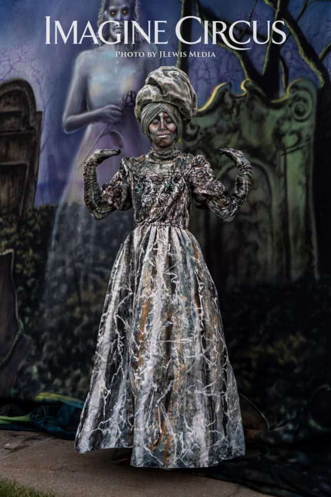 Living Statue, Human Fountain, Stone Character Costume, Kaci, Unique Entertainment, Imagine Circus, Photo by JLewis Media