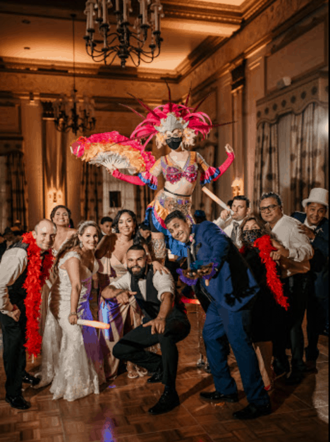 Imagine Circus Stilt Walker, Samba, Wedding, Hora Loca, Carnival