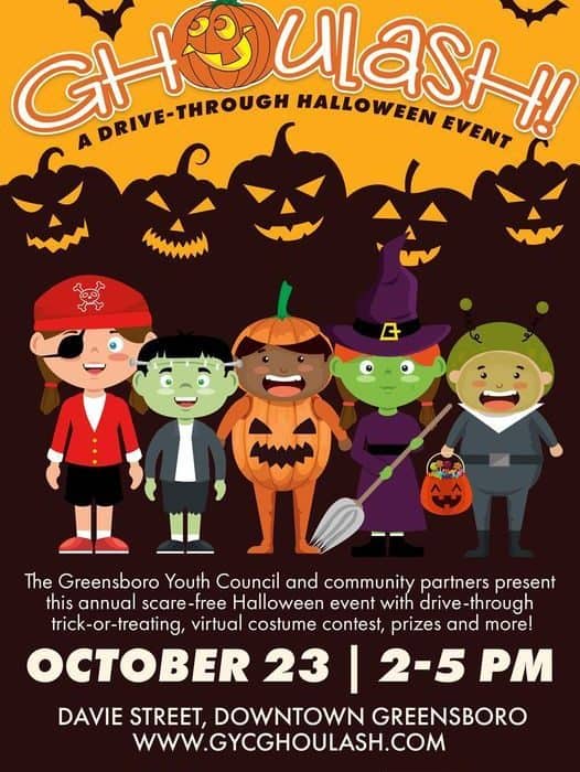 Ghoulash Drive-Thru Trick-or-Treat, Greensboro, NC, Imagine Circus