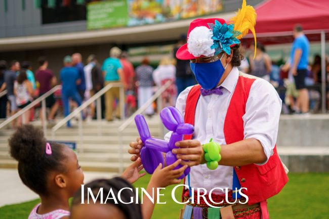 Balloon Twister, Costa, Chavis Park, Raleigh NC, Imagine Circus, Photo by JLewis Media