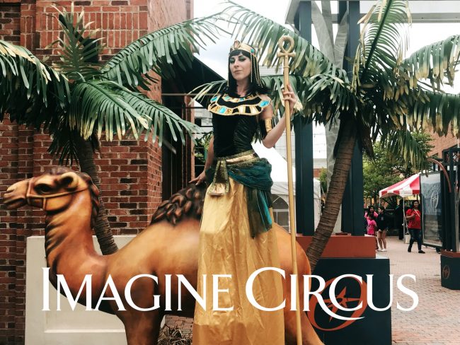 Cleopatra Stilt Walker Entertainment_Whitney_Newport News World Arts Festival_Imagine Circus Performer