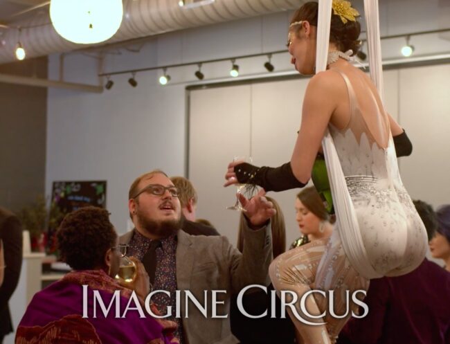 Aerial Bartender_Champagne Service_Kaci_Vintage Gatsby_Upscale Entertainment_Still from Video by Finding Future