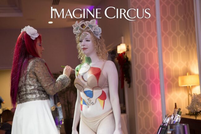Body Painter & Model, Imagine Circus, Performers, Photo by Elizabeth Larson