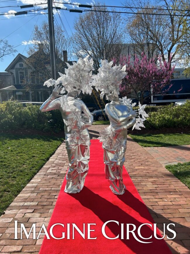 Living Statue, Silver Topiary, Imagine Circus, Performers, Human Statue