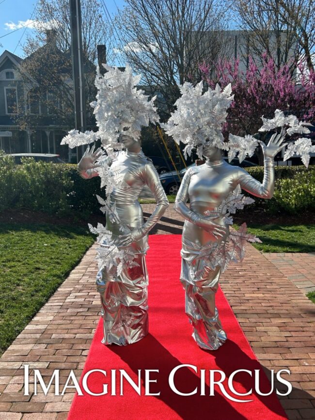 Living Statue, Silver Topiary, Imagine Circus, Performers, Human Statue