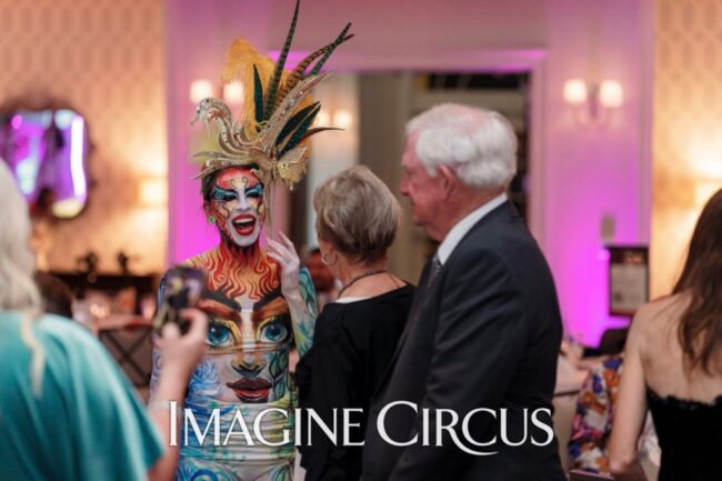 Imagine Circus Live Body Painting, Body Paint Model, Performers, Photo by The Nixons Photography