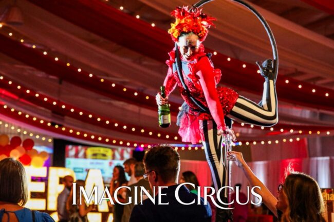 Imagine Circus Performers, Aerial Bartender, Lollipop Lyra, Big Top Circus