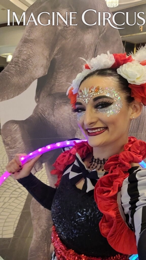 Imagine Circus, LED Hoop Artist, Performers, Circus Entertainment