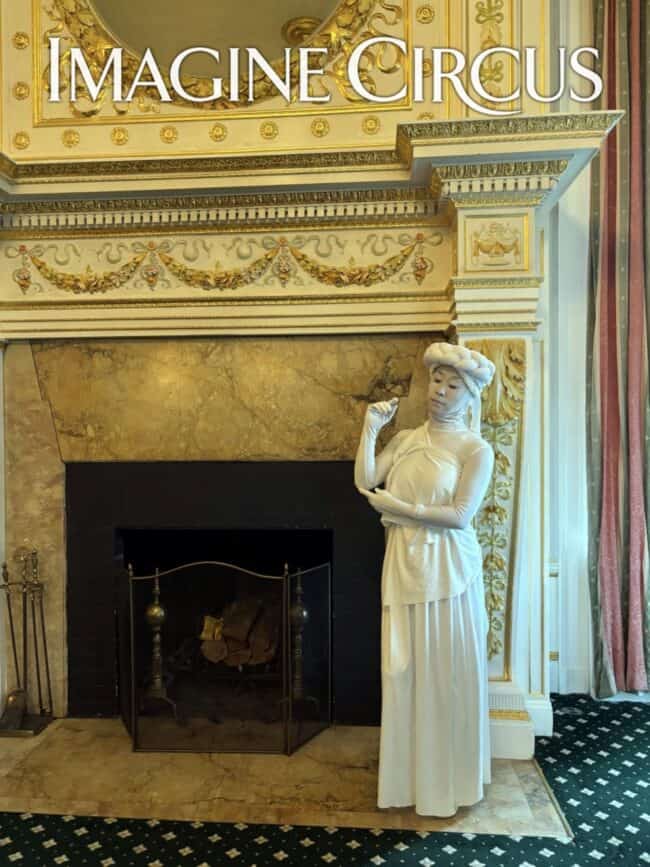 Imagine Circus, Living Statue, White Marble Statue, Performer