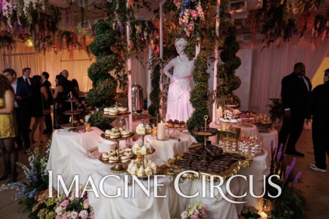 Imagine Circus, White Statues, Living Statues, Garden Party, Upscale Entertainment